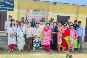 अनेमसंघद्धारा भरतपुरको मोहन माविमा बृक्षारोपण