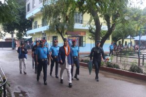 प्रमुख जिल्ला अधिकारीद्वारा जिल्ला प्रहरी कार्यालय चितवनको निरीक्षण