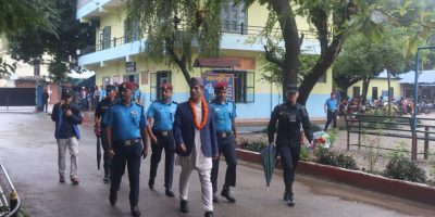 प्रमुख जिल्ला अधिकारीद्वारा जिल्ला प्रहरी कार्यालय चितवनको निरीक्षण