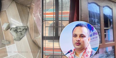 प्रेस चौतारीका अध्यक्ष पाण्डेको घरमा मध्यरातमा ढुंगामुढा, संगठनले गर्यो निन्दा