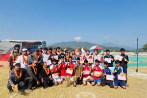 खेलकुद महोत्सवमा भएको सेपाकताक्रोमा पुरुष महिला दुबै उपाधि नवलपुरलाई