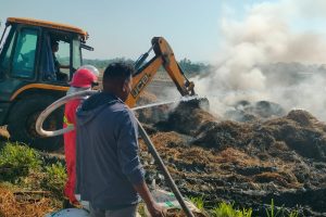 कावासोती–१४ सिमाना चोकमा आगलागी, ५० कठ्ठा बराबरको पराल नष्ट