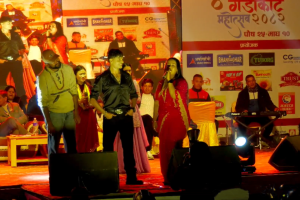 गैँडाकोट महोत्सवमा पशुपति र दुर्गाको दोहोरी
