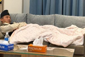 मन्त्रालयकै सोफामा सुते गृहमन्त्री सुधन गुरूङ !