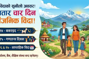 जेठ १४ देखि देशभर लगातार चार दिन सार्वजनिक बिदा