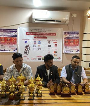 गैँडाकोटमा राष्ट्रिय साइकिलिङ प्रतियोगिता हुँदै, जलवायु चेतनामा जोड