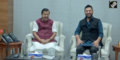रवि लामिछानेको दिल्लीमा भव्य स्वागत, भाजपा नेताहरूसँग राजनीतिक भेटघाट सुरु