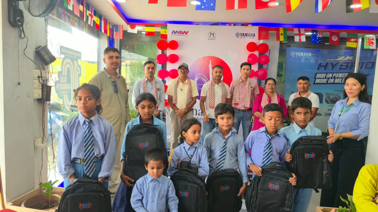 यामाहाको ७१ औँ वार्षिकोत्सव: विद्यार्थीलाई शिक्षा, पुराना ग्राहकलाई सम्मान