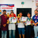 भरतपुरमा जिल्लास्तरीय चित्रकला प्रतियोगिता सम्पन्न: सनराइजकी काव्या आचार्य प्रथम