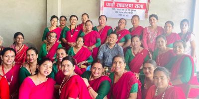 कुसुम नगर टोल र महिला समूहद्वारा ६८,७५० रुपैयाँ प्रधानमन्त्री राहत कोषमा जम्मा