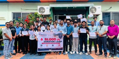 रसुवाका बाढीपीडितको सहयोगार्थ फोर्ब्स कलेजमा रक्तदान सम्पन्न